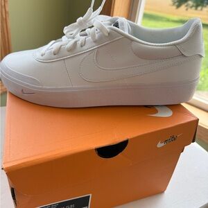 Nike All-White Court Shot Sneakers